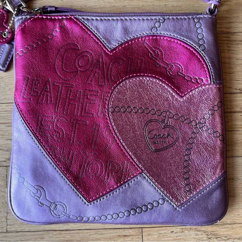 COACH JEWEL HEART CROSSBODY BAG - Picture 4 of 8